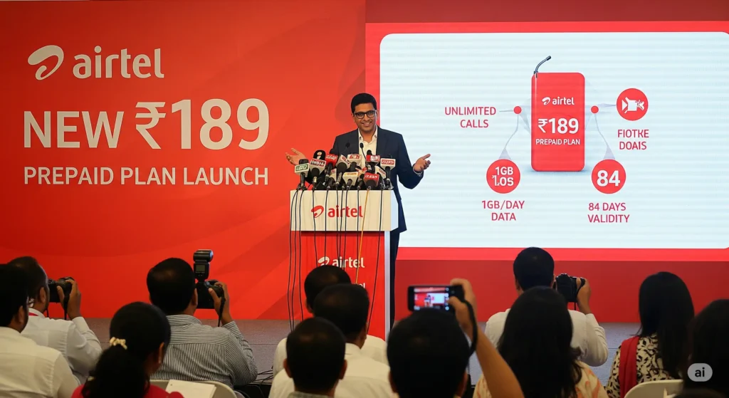 Airtel New ₹189 Prepaid Plan Launch